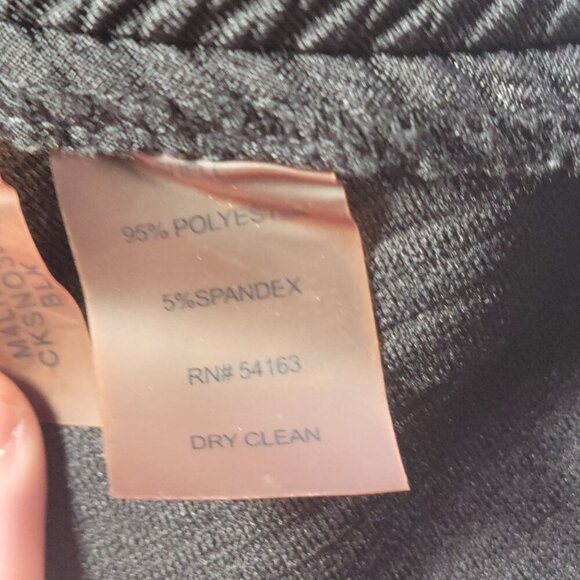 Calvin Klein Black Textured Flared Skirt With Back Zipper Closure Size 14 - Picture 2 of 8